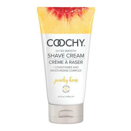 Classic Erotica Coochy Shave Cream Peachy Keen 3.4 fl oz - Smooth Glide Moisturizing Shaving Cream for Intimate Areas - Women's Personal Care Product - Peach Scented