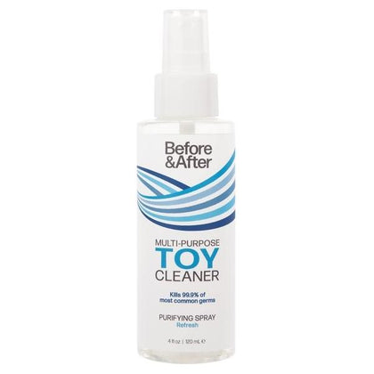 Classic Erotica Before & After Toy Cleaner Spray 4oz - Powerful Disinfectant for All Sex Toys - Model BATS4 - Unisex - Ensures Hygiene and Longevity - Transparent