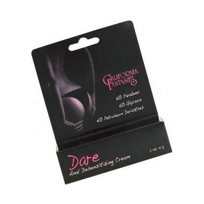 Dare Anal Desensitizing Cream 1-2 Oz - Intensify Pleasure with the Dare Anal Desensitizing Arousing Cream for All Genders - Model DADC1-2OZ - Explore Ultimate Sensations in the Anal Region - Rich and Sensual Black