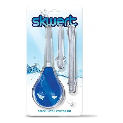 Rascal Toys Skwert Small 3 Oz Anal Douche Set - Model RS-2023 - Intimate Hygiene and Pleasure for All Genders - Translucent Tease