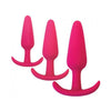 Curve Novelties Gossip Rump Rockers 3 Piece Anal Training Set - Pink: The Ultimate Silicone Silk Pleasure Kit for Anal Exploration and Delight