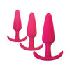 Curve Novelties Gossip Rump Rockers 3 Piece Anal Training Set - Pink: The Ultimate Silicone Silk Pleasure Kit for Anal Exploration and Delight - Adult Naughty Store