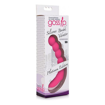 Curve Toys Gossip Silicone Beaded G-Spot Rechargeable Vibrator - Magenta