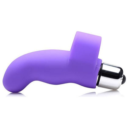 Curve Novelties Gossip G-Thrill Finger Vibe Violet - Mini Ribbed G-Spot Finger Vibrator for Women's Pleasure - Adult Naughty Store