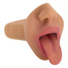 Mistress Selene Deep Throat Mouth Stroker - Latte Tan - Male Masturbation Toy - Model MS-200 - Realistic Tongue and Throat - Perineum Stimulation - Adult Naughty Store