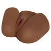 Introducing the SensaToy™ Natalie Jackhammer Butt Chocolate Brown Stroker - The Ultimate Pleasure Experience for Men - Adult Naughty Store