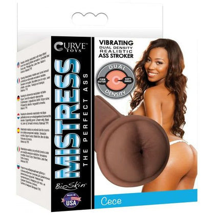Curve Toys Mistress Cece Vibrating Ass Stroker - Model MS-500X - Male Masturbator for Intense Anal Pleasure - Realistic Skin Tone