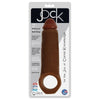 Curve Toys Jock Enhancer 2 Inches Extender with Ball Strap - Model J2B-001 - Male Penis Enlargement Sleeve - Enhances Length and Maintains Erection - Brown - Adult Naughty Store