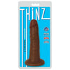 Curve Toys Thinz Slim Dong 6in Brown - Realistic Handcrafted Super Slim Dildo for Ultimate Pleasure - Adult Naughty Store