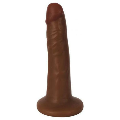 Curve Toys Thinz Slim Dong 6in Brown - Realistic Handcrafted Super Slim Dildo for Ultimate Pleasure - Adult Naughty Store