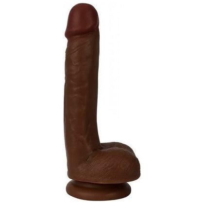 Curve Novelties Thinz 7-Inch Slim Dong with Balls - Model T7-SD-CH - Unisex - Satisfying Anal and Vaginal Pleasure - Chocolate Brown