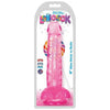 Introducing the SensaToys Lollicock 8-Inch Slim Stick Dildo with Balls - Model LS-8001: A Delightful Pleasure Companion for All Genders, Designed for Ultimate Satisfaction in the Pink Cherry Ice Shade