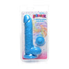 Curve Toys Lollicock 7in Silicone Dong with Balls - Model LS-7B - Berry Blue - Unisex Pleasure