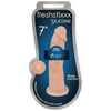 Fleshstixxx 7-Inch Beige Silicone Dong - Model FSD7B - Phallic Pleasure for All Genders - Adult Naughty Store