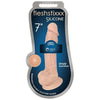 Fleshstixxx 7-Inch Beige Silicone Dong with Balls - Realistic Phallic Pleasure for All Genders