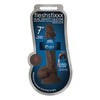 Curve Toys Fleshstixxx 7-Inch Silicone Dildo with Balls - Model FSX7B - For Intense Pleasure - Brown