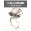 Clear Linx Classic Rabbit Cock Ring - Vibrating Clitoris Stimulator - Model CR-500 - Unisex Pleasure - Clear