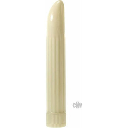 Introducing the Minx Ivory Sensuous Ribbed Classic Vibrator - Model RCV-2001 - Multi-Speed Pleasure for Her - Ivory