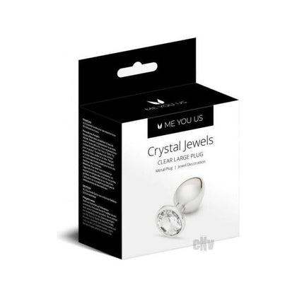 Myu Crystal Jewels Large Clear Aluminium Plug - Model YCU-101 - Unisex Anal Stimulation Toy