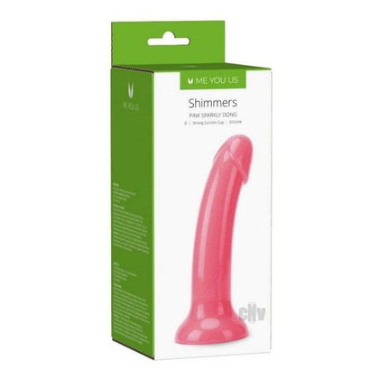 Introducing the Myu Shimmers Pink Sparkling Dong - Model MS-1001: A Sensational Pleasure Experience for All Genders!
