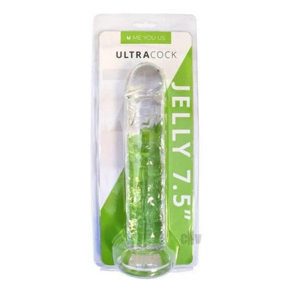 Me You Us Ultra Cock 7.5 Clear Jelly - Beginner-Friendly Realistic Dildo for Vaginal and Anal Pleasure