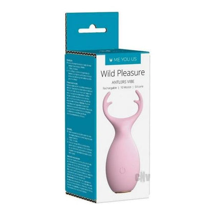 Me You Us Wild Pleasure Antlers Vibrator - Model WP-1001 - Female - Clitoral Stimulation - Pink