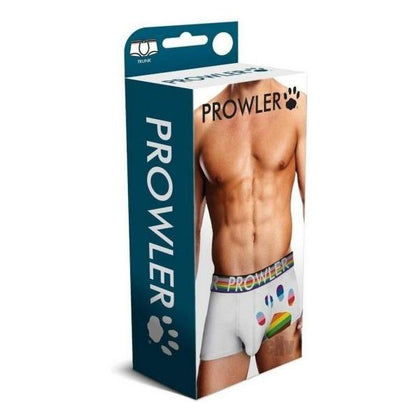 Prowler White Oversized Paw Trunk Large - Men's Lingerie, Model PWT-001, Enhanced Pleasure Area, Size L - Adult Naughty Store