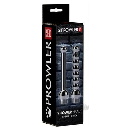 Prowler Red Shower Heads 2pk: Intimate Cleansing Delight for All Genders - Model PRSH-2, Anal Pleasure, Red - Adult Naughty Store