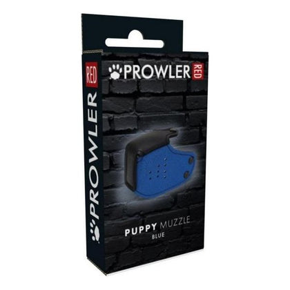 Prowler Red Puppy Muzzle Blue - Premium Neoprene Puppy Muzzle for K9 Roleplay - Model PMB-001 - Unisex - Enhance Pet Play and Submission - Vibrant Blue
