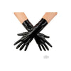 Prowler Black Latex Fetish Gloves - Model RG231, Unisex, Wrist-Length, Red - Adult Naughty Store