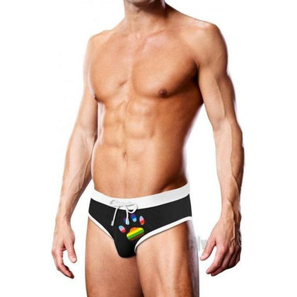 Prowler Swim Black Oversized Paw Brief XL - Unleash Your Wild Side with the Prowler Swimwear Collection