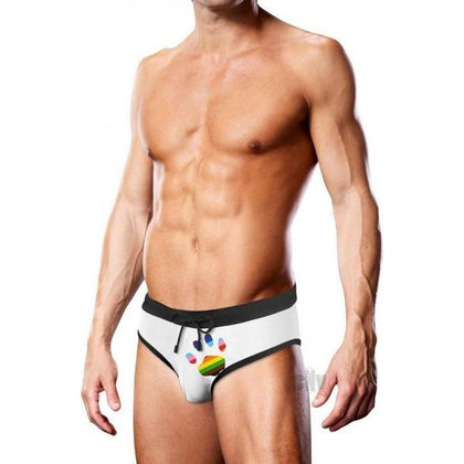 Prowler Swim White Oversize Paw Brief XL - Men's Swimwear for Enhanced Comfort and Style