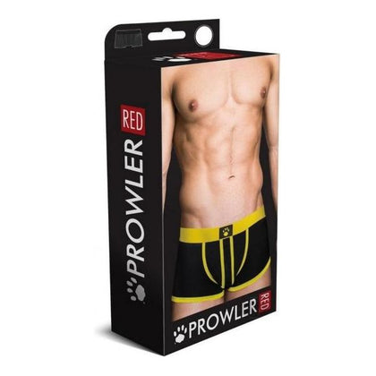 Prowler Red Ass-Less Trunk Yellow/Black Small - Men's Sexy Underwear for Enhanced Sensations, Model PR-ATY-S, Size Small - Adult Naughty Store