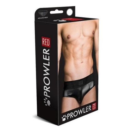 Prowler Red Wetlook Assless Brief Black XL - Sultry Seduction for Men's Intimate Pleasure