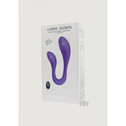 Adrien Lastic Couples Secrets 2 Wireless Vibrator - Model LS Purple: Simultaneous Anal and Vaginal Stimulation for Couples