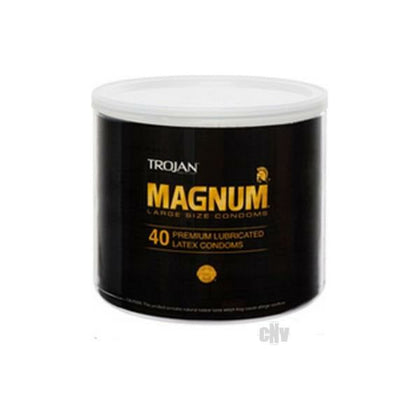 Trojan Magnum 40-Bowl: Premium Latex Condoms for Enhanced Comfort and Safety