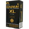 Trojan Magnum XL Lubricated Condoms - Extra Large Size, Maximum Pleasure, Model M12 - For Men, Ultimate Comfort and Safety - Black - Adult Naughty Store