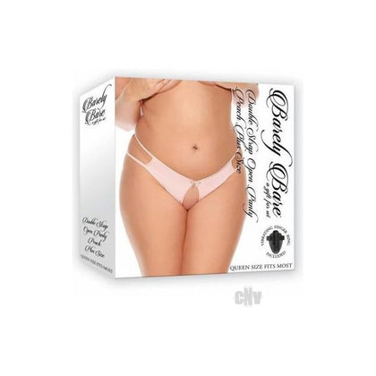 Barely B Dbl Strap Open Panty Ps Peach