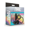 Anal Adventures Platinum Plug Vibe C-Ring - Model APV-CR01 - Unisex Anal Pleasure - Black - Adult Naughty Store