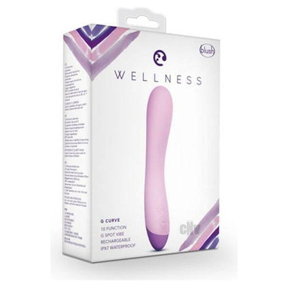 Wellness G Curve Purple Silicone G-Spot Vibrator for Women's Intense Pleasure - Adult Naughty Store