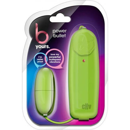 B Yours Power Bullet Lime - Compact Clitoral Stimulator for Women - Model PB-01 - Lime Green - Adult Naughty Store