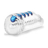 Introducing the SensaFlesh Snatch Clear Stroker - Model SFS-5001: The Ultimate Male Pleasure Sleeve for Intense Stimulation and On-the-Go Pleasure in Transparent! - Adult Naughty Store