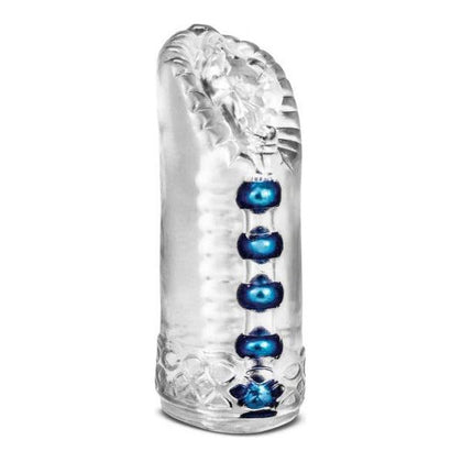 Introducing the SensaFlesh Snatch Clear Stroker - Model SFS-5001: The Ultimate Male Pleasure Sleeve for Intense Stimulation and On-the-Go Pleasure in Transparent! - Adult Naughty Store