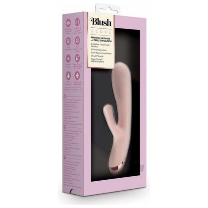 Blush Coll Elora Pink Triple Stimulation Rabbit Vibrator Elora 312 Gender-Neutral G-Spot, Clitoris, and Shaft Stimulation Toy