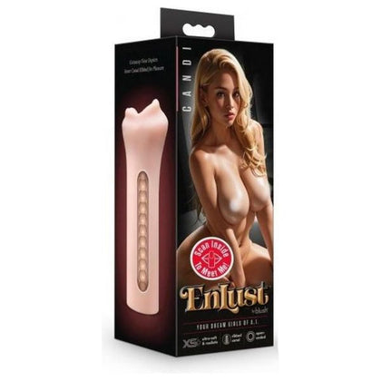 Enlust Candi Beige Luxury Male Stroker (Model X5® Plus) - Advanced Pleasure Enhancement Tool for Men - Sensational Beige