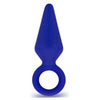 Blush Luxe Candy Rimmer Small Butt Plug - Model CR-1001 - Unisex Anal Pleasure Toy - Blue