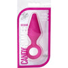 Candy Rimmer Medium Silicone Butt Plug - Model CR-2001 - Unisex Anal Pleasure - Fuchsia Pink - Adult Naughty Store