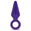 Introducing the Candy Rimmer Medium Butt Plug - Model CR-BP-M-Purple: A Sensational Silicone Delight for Anal Pleasure! - Adult Naughty Store