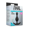 Anal Adventures Platinum Wave Plug Black - Model AA-001 - Unisex Anal Pleasure Toy - Adult Naughty Store