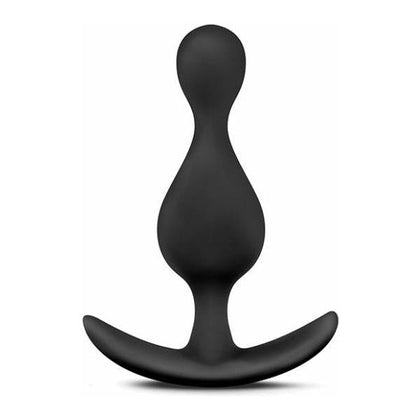 Anal Adventures Platinum Wave Plug Black - Model AA-001 - Unisex Anal Pleasure Toy - Adult Naughty Store